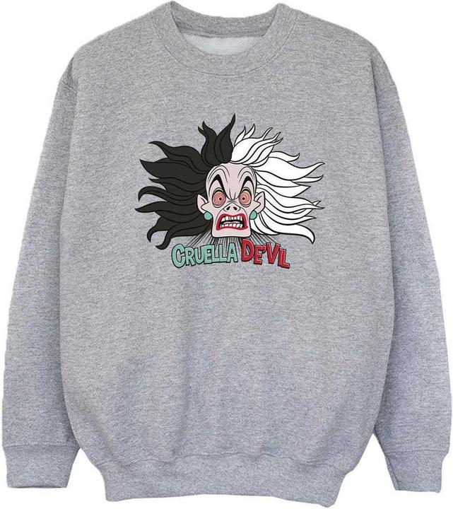 Produktbild Disney 101 Dalmatians Cruella De Vil Crazy Mum Sweatshirt Mädchen (140, 146)
