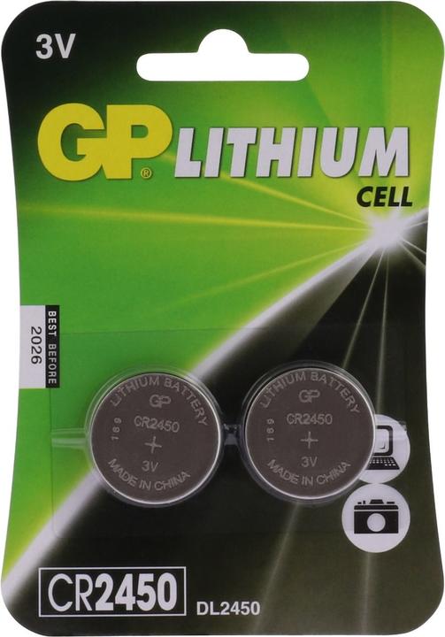 Immagine prodotto GP Batteries CR 2450 (2 pz., CR2450, 600 mAh)