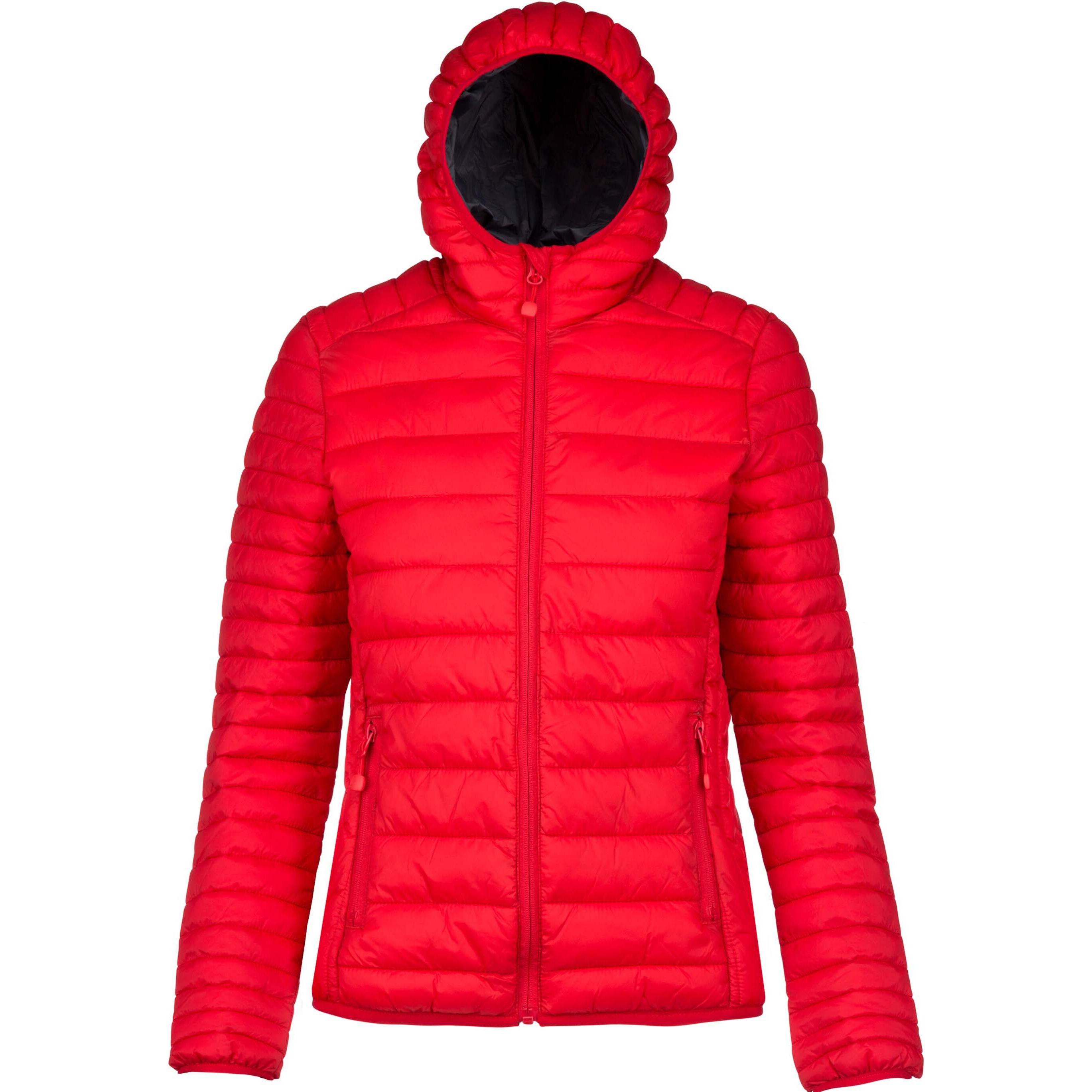 Kariban, Damen, Jacke, Légère Capuche (S), Weiss, S