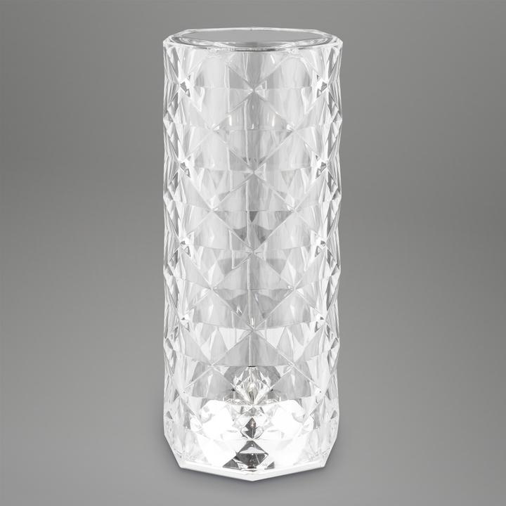 Produktbild Briloner Akku RGB-LED Tischleuchte, Kristalloptik, transparent, 1xLED/2,3W (65 lm)