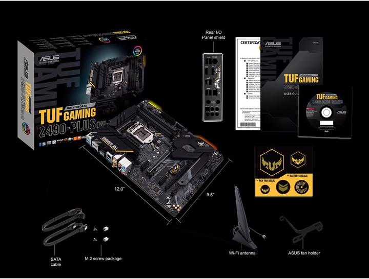 Produktbild ASUS TUF Gaming Z490-PLUS (wi-fi) (LGA 1200, Intel Z490, ATX)