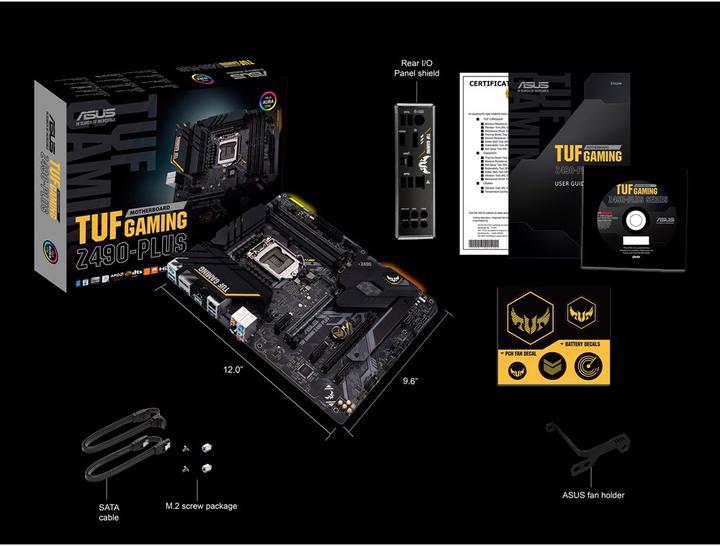 Actual product image ASUS TUF Gaming Z490-PLUS (LGA 1200, Intel Z490, ATX)