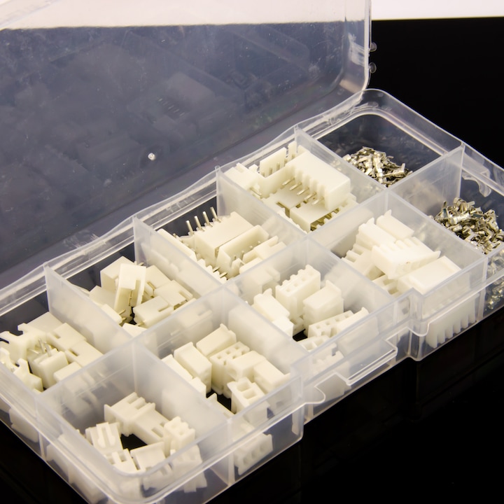 Actual product image Purecrea JST-XH crimp plugs and sockets 2.54mm set 40 pieces
