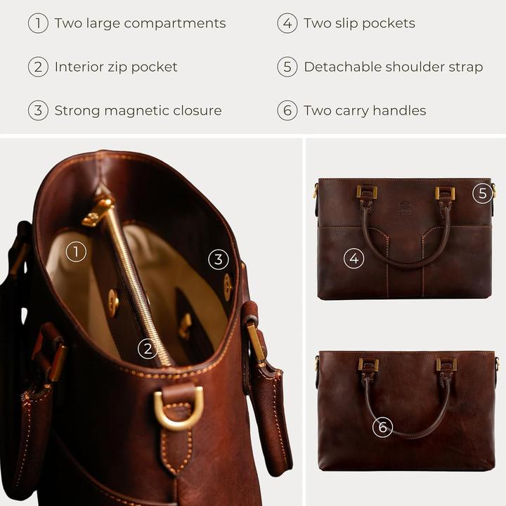 Immagine prodotto Time Resistance Borsa a mano elegante e pratica con tasche frontali e tracolla regolabile