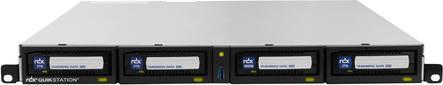 Actual product image Tandberg Data Tandberg RDX QuikStation 4 RM 4-Bay, 4x 1Gb Ethernet, removable disk array, 1U rackmount