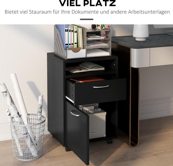 Produktbild Homcom Aktenschrank mit Rollen (40 x 35 x 60 cm)