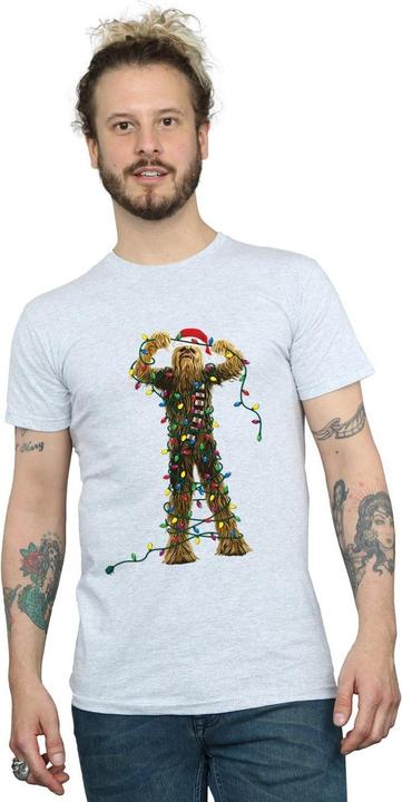 Produktbild Star Wars Chewbacca Christmas Lights TShirt (3XL)