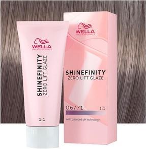 Actual product image Wella Shinefinity Frosted Chestnut 06/71 Dark Ash Blonde 60ml (Dark Ash Blonde)
