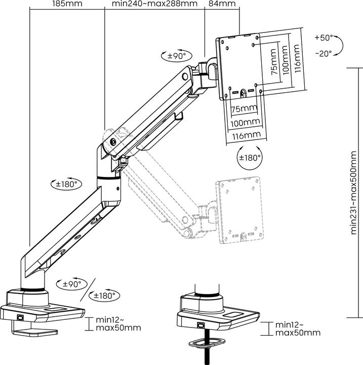 Produktbild equip 650181 (Tisch, 49")