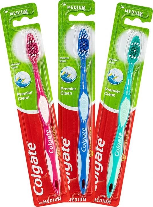 Actual product image Colgate Premier Clean Medium Toothbrush (Medium, 1x)