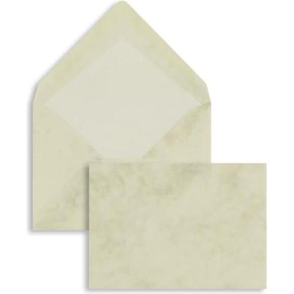 Thumbnail - Blanke, Briefumschlag, Briefumschläge 81x114mm (DIN C7) 100g/qm gummiert VE=100 St. chamois marmora (100 x)