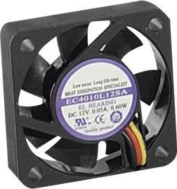 Actual product image Exertis Connect Fan 40 x 40 x 10 mm, plain bearing (40 mm)