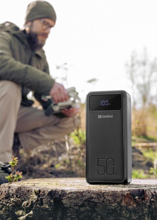 Image du produit Sandberg Banque d'alimentation (50000 mAh, 100 W, 185 Wh)