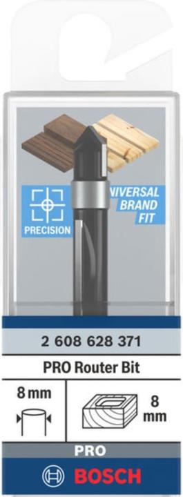 Produktbild Bosch Professional Zubehör Kopierfräser, 8 mm, D1 8 mm, L 19 mm, G 66 mm