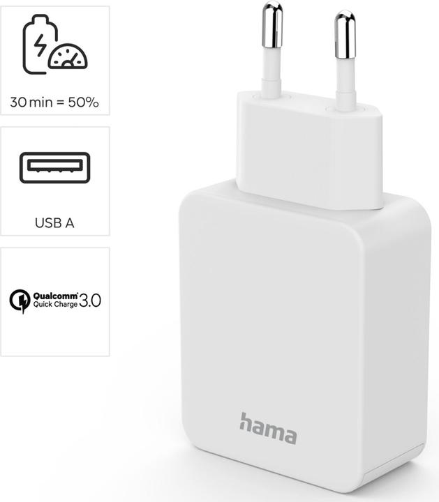 Actual product image Hama Qualcomm® Quick Charge™ 3.0 (19.50 W)