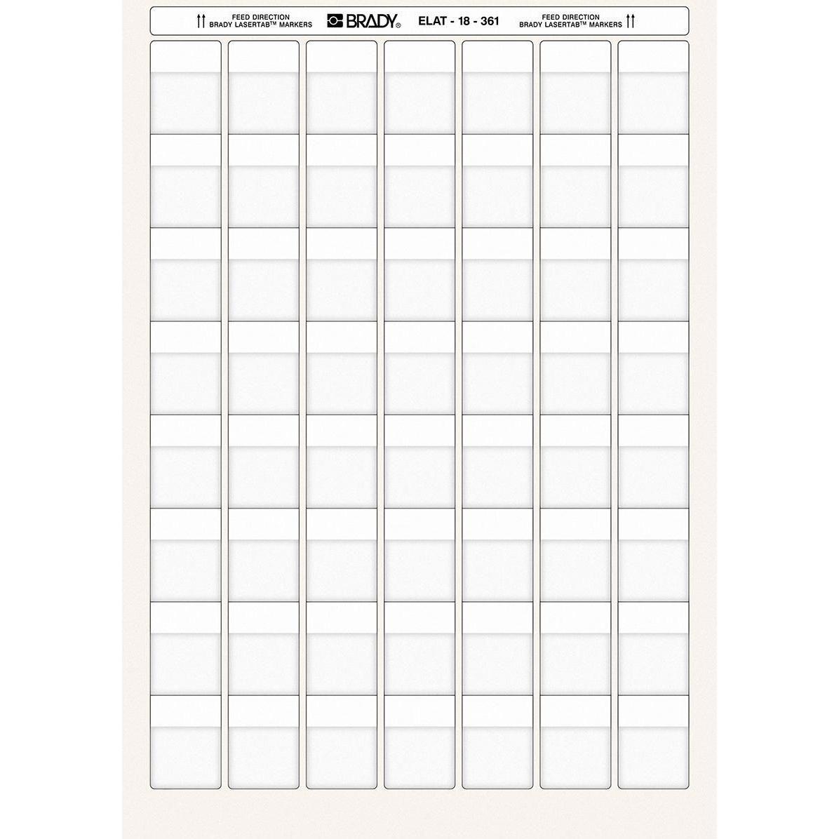 Brady, Etiketten, LaserTab Laser Printable