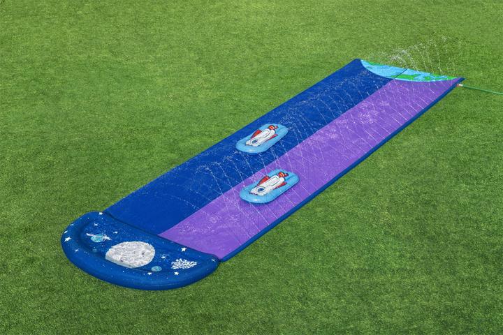 Image du produit Bestway H2OGO! Lunar Launch 2-Lane Double Water Slide 4.88 m