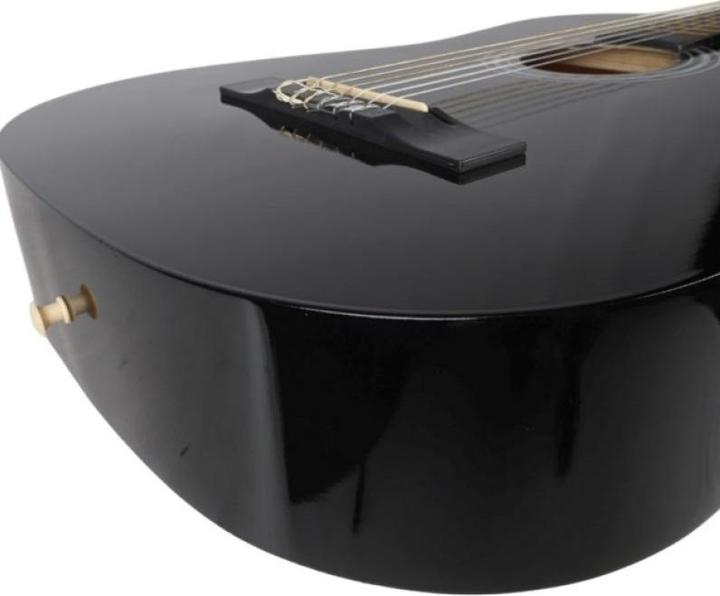 Actual product image V-tone BCG BK - Gitara klasyczna 4/4 czarna do nauki (Lime wood, Nylon, Okoume, Plastic)