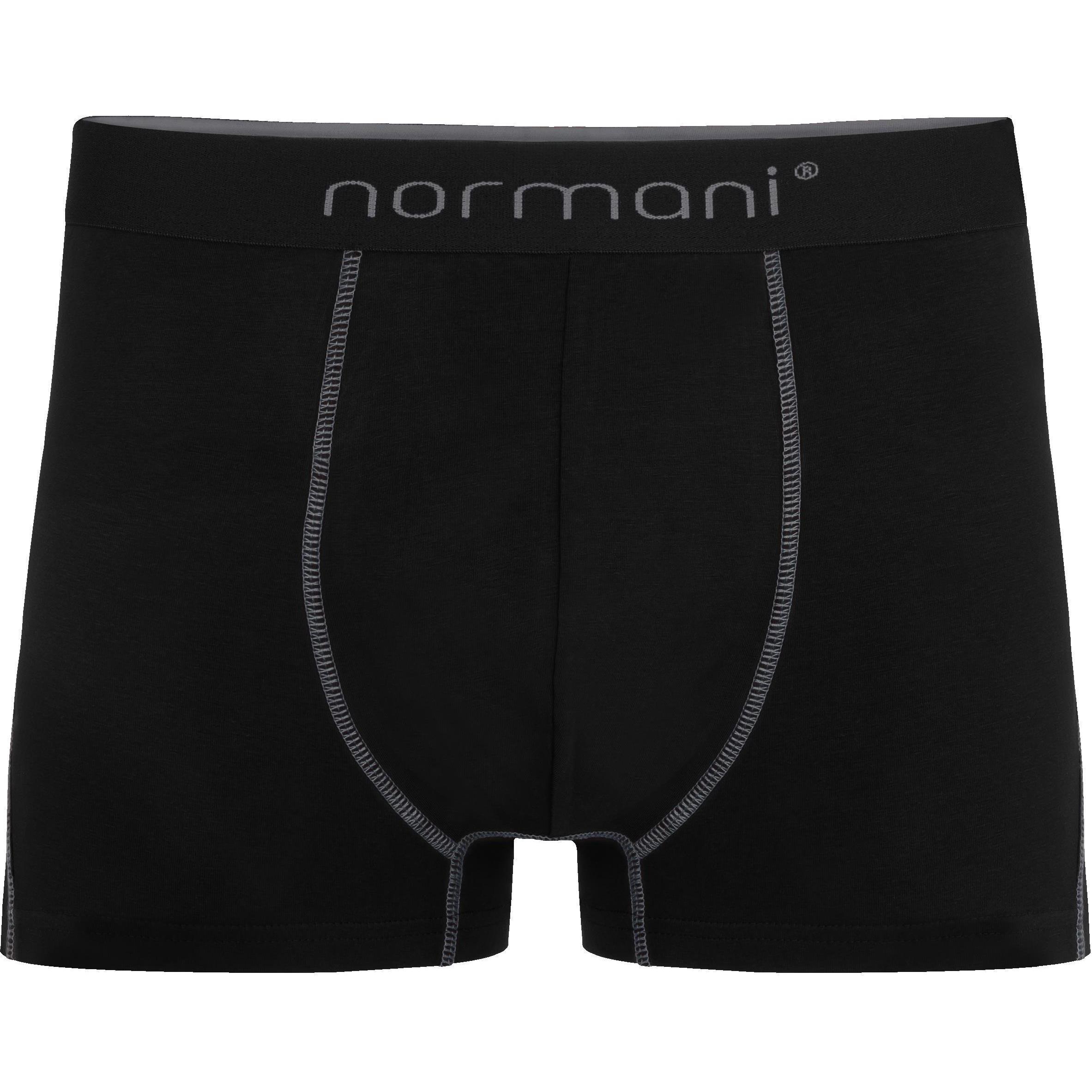 Normani, Herren, Unterhosen, 6 Herren Baumwoll-Boxershorts, Grau, (M, 6er Pack)