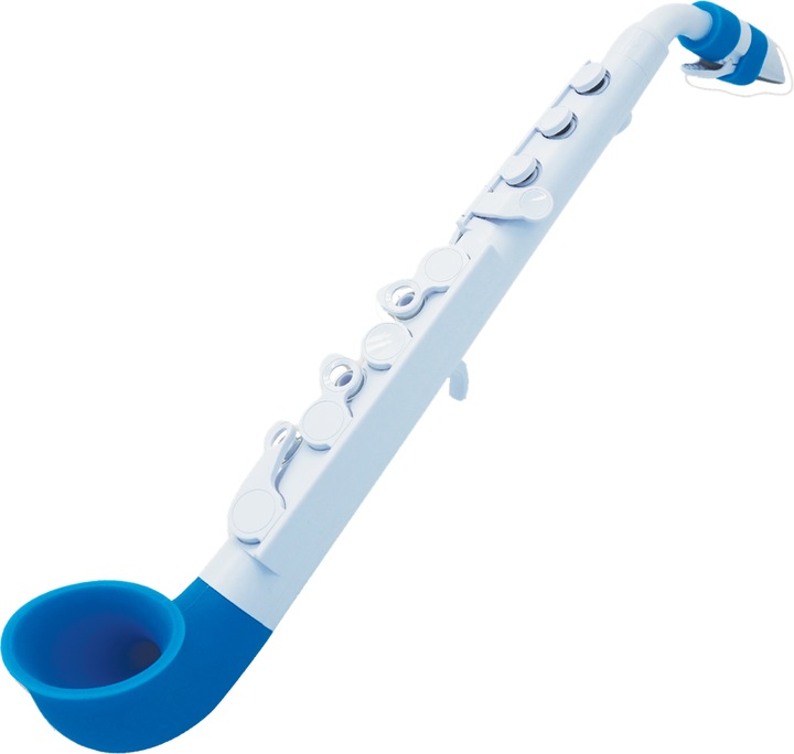 Immagine prodotto Nuvo N520J jSax2.0 Sassofono per bambini in Do, Bianco-Blu (Sassofono, Curvo)