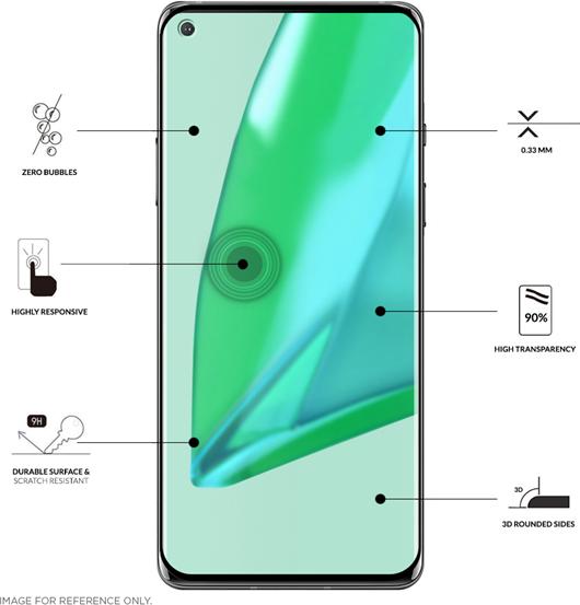Actual product image Eiger Mountain Glass Clear Edge (1 pcs., OnePlus 9 Pro)