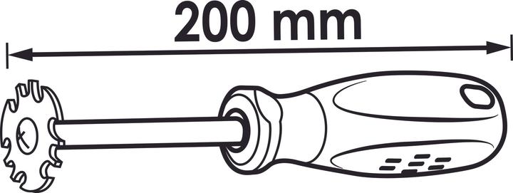 Actual product image Vigor Brake Line Scraper (200 mm)