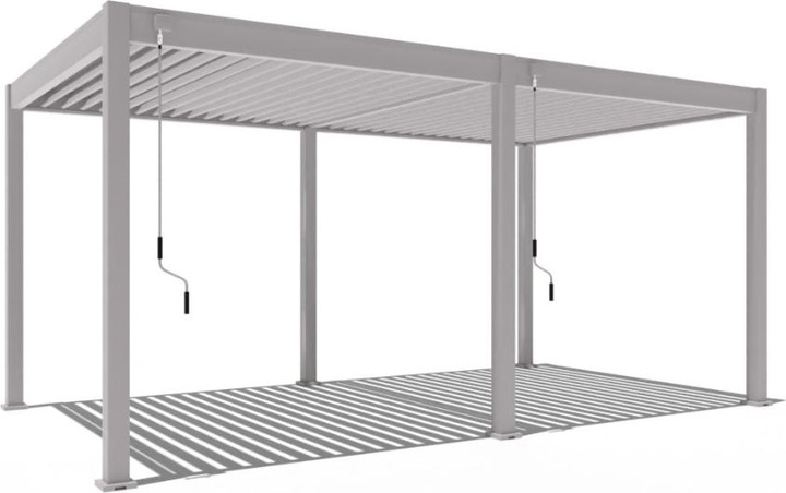 Weide Pergola Classic 3x5.3m mit Lamellendach Sand (300 cm, 530 cm)
