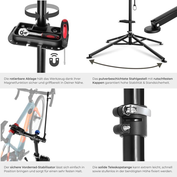 Actual product image tectake Bicycle mounting stand