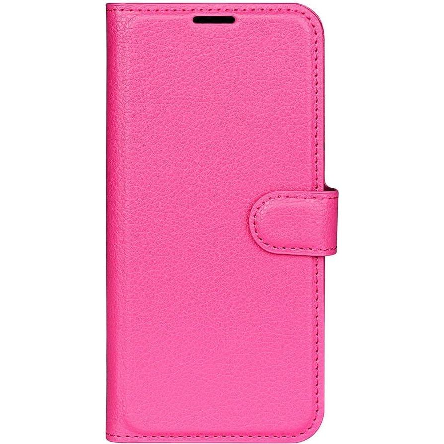 Thumbnail - Cover-Discount iPhone 14 - Leder Etui Hülle pink (Apple iPhone 14), Smartphone Hülle, Pink
