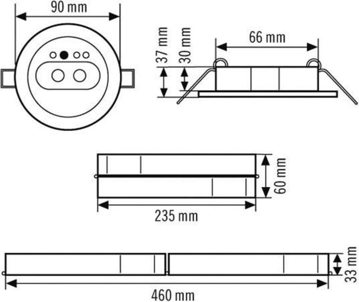 Actual product image Esylux SLG LEDi SC/C white Emergency light