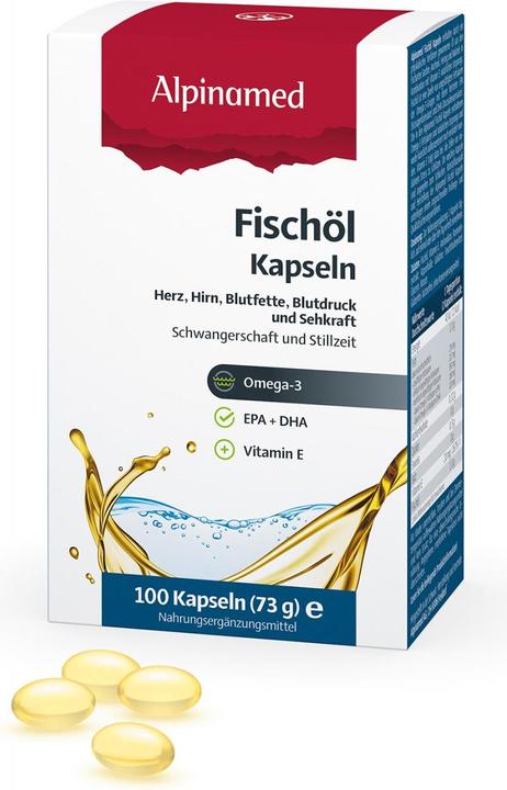 Immagine prodotto Alpinamed Olio di pesce (100 Pezzo/i, Pillole, 70 g)