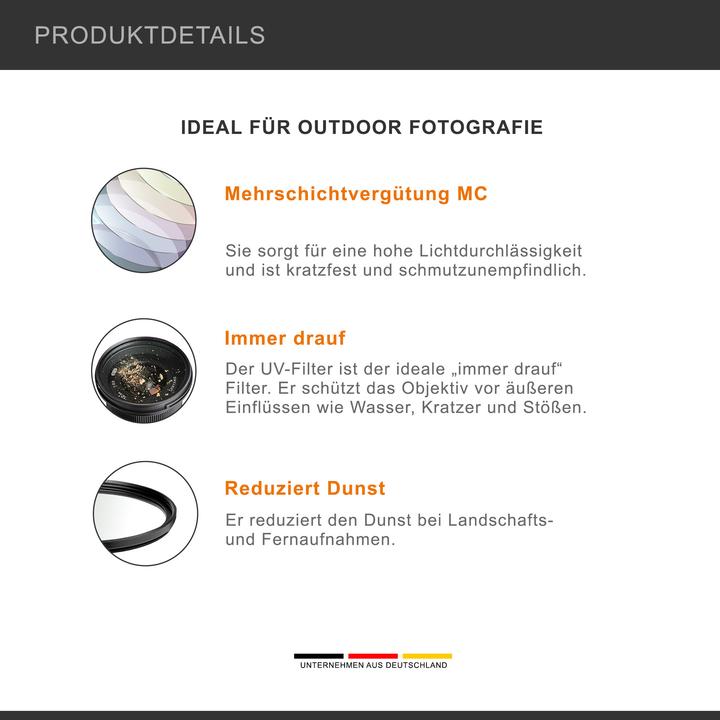 Produktbild Massa High Quality UV-Filter 58 mm (58 mm, UV-Filter)