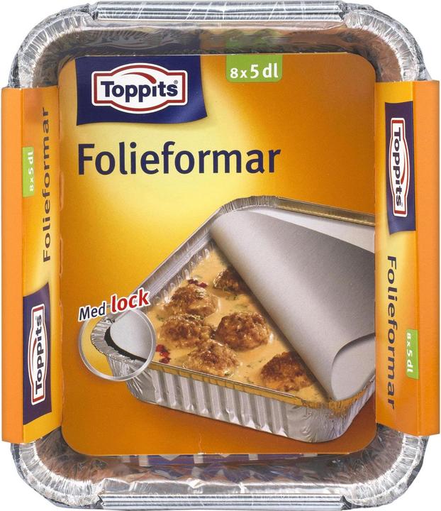 Actual product image Toppits Folienformen mit Deckel 5dl 12 Stück DFP
