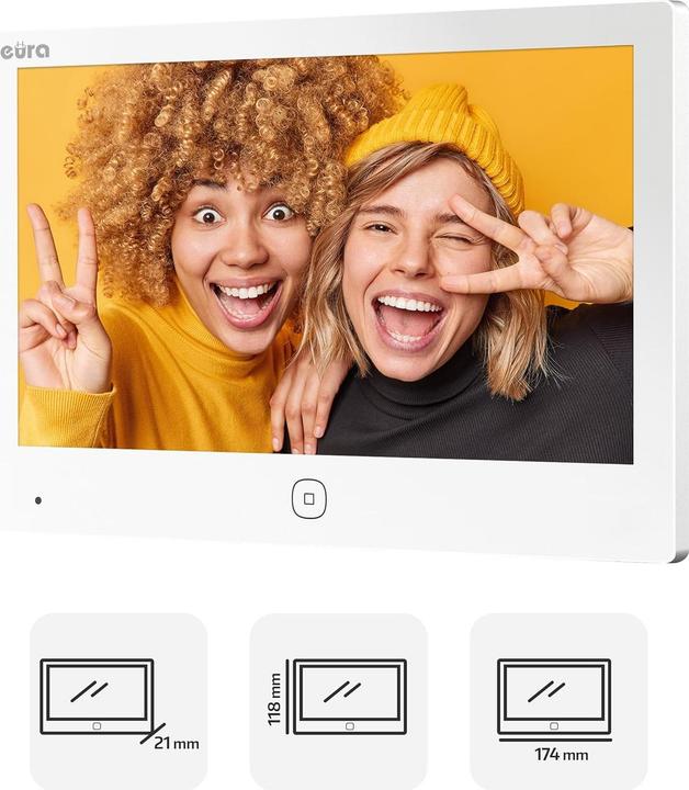 Immagine prodotto Eura 2-Draht Video Türsprechanlage VDP-49A3-2TY weiss Tuya (Cablato, WiFi)