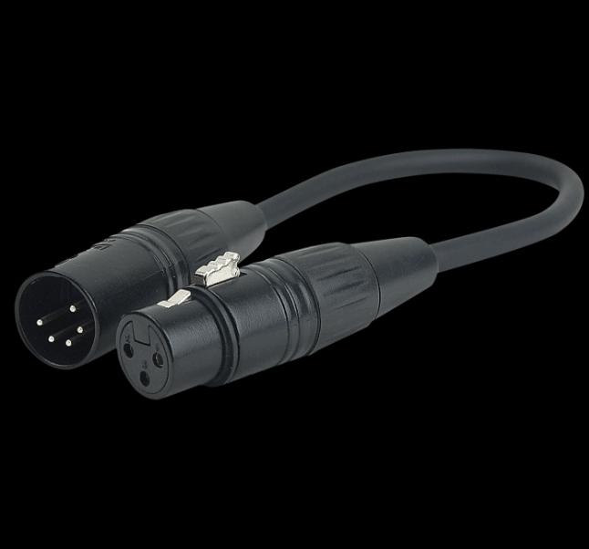 DAP-Audio DMX Adapterkabel (0.25 m, XLR)