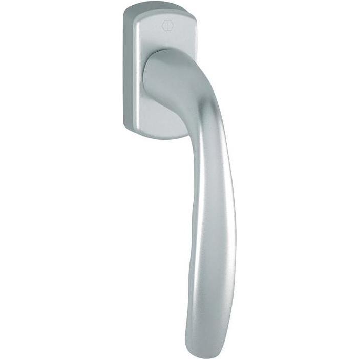 Hoppe, Türgriff + Fenstergriff, Fenstergriff New York 0810/U10 Vierkantmass 7mm Stift 35mm vorst. F1 Alu natur Dreh/Kipp...