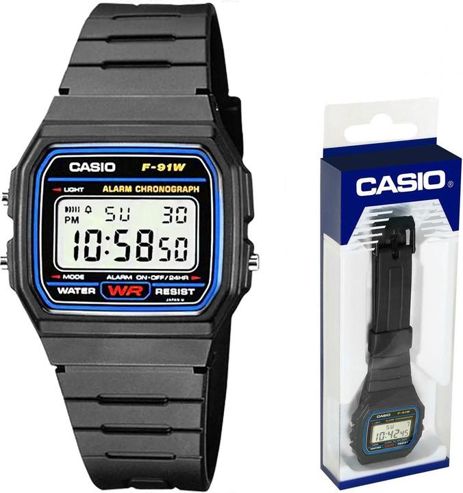 Actual product image Casio F-91w-1yer (Digital watch, 33.20 mm)