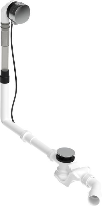 Produktbild Duravit Ab-/Überlaufgarnitur QUADROVAL mit Wanneneinlauf chrom (Überlaufgarnitur, 1/2")