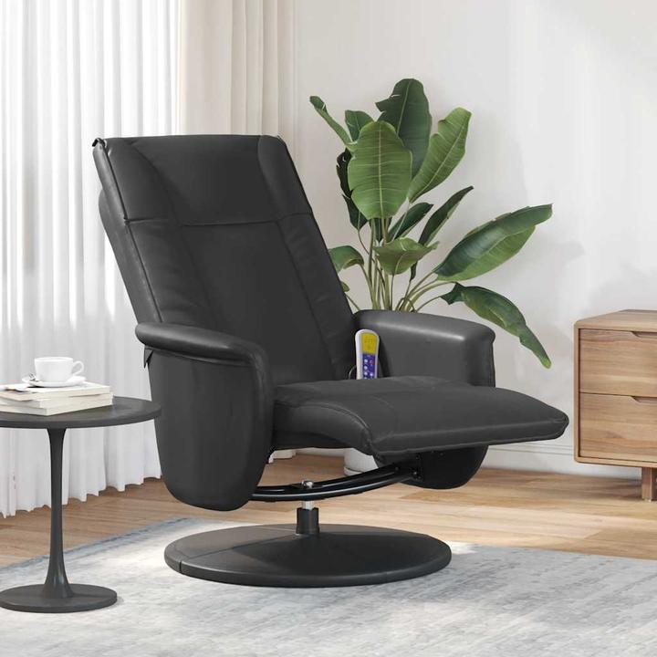 Image du produit VidaXL Fauteuil de massage avec repose-pieds Noir Similicuir,Couleur