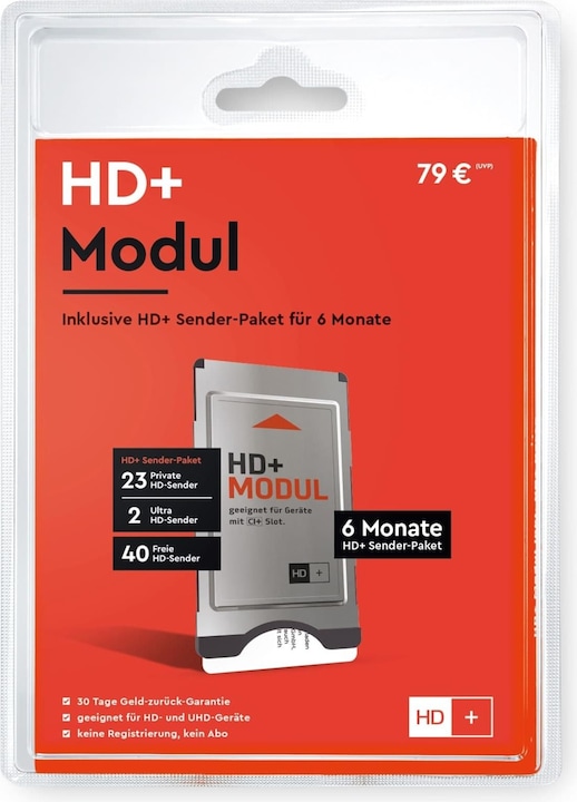 Image du produit HD+ Module 1.3 avec carte HD 6 mois (Accès, Module CI, Carte à puce)