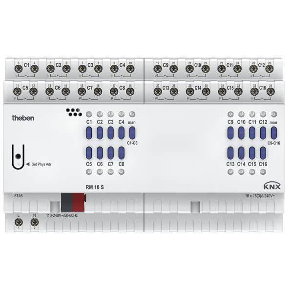 Theben, Aktor, RM 16 S KNX (Schaltaktor)