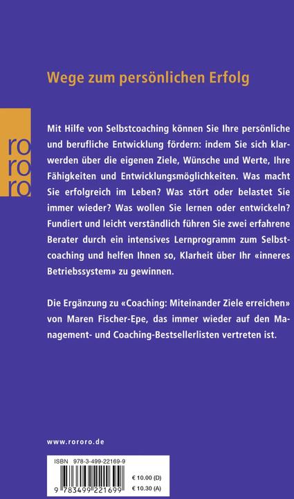 Produktbild Selbstcoaching (Deutsch, Claus Epe, Maren Fischer-Epe, 2007)