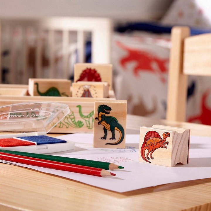 Image du produit Melissa & Doug Jeu de timbres Dinosaure