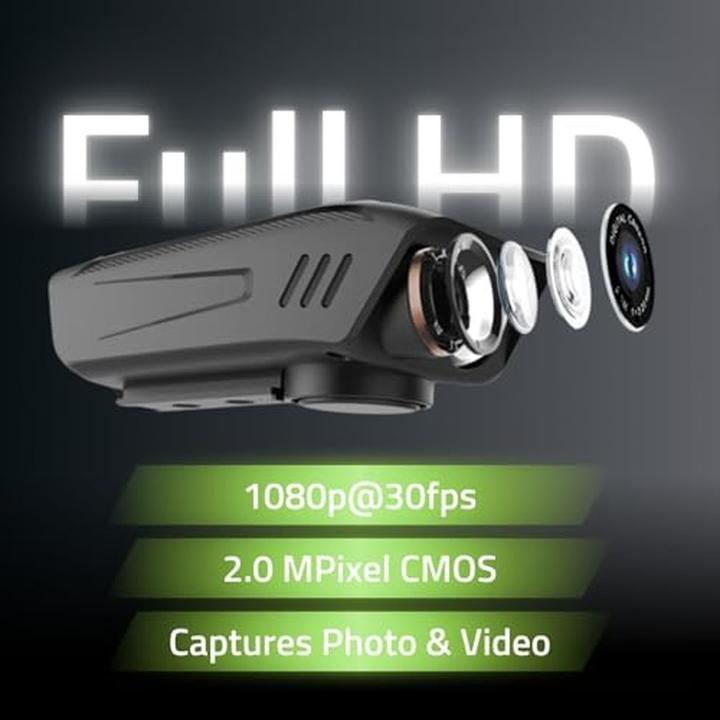 Produktbild Nedis CCAM100BK (Akku, Eingebautes Display, Eingebautes Mikrofon, Full HD)