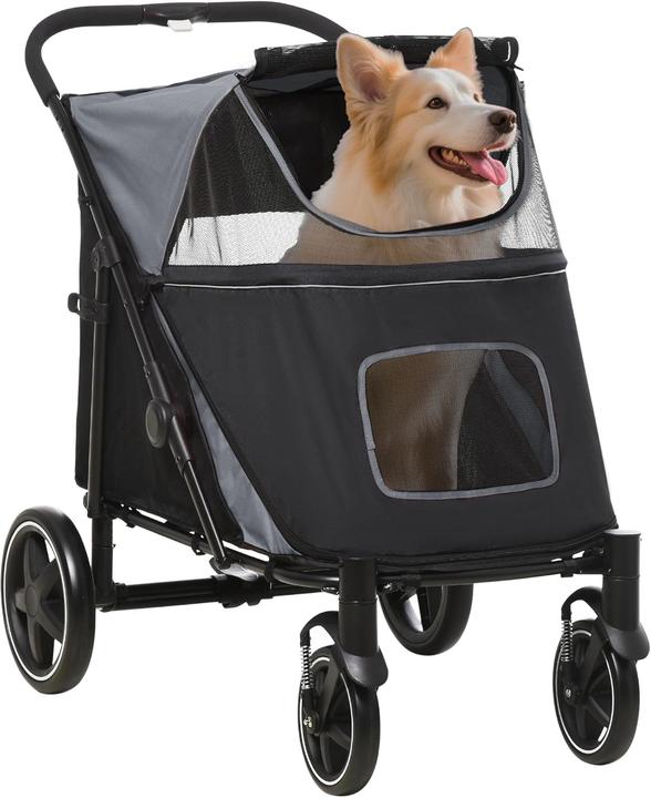 Produktbild PawHut Hundebuggy (Hund, Faltbar, Atmungsaktiv, Sicherheitsverschluss)