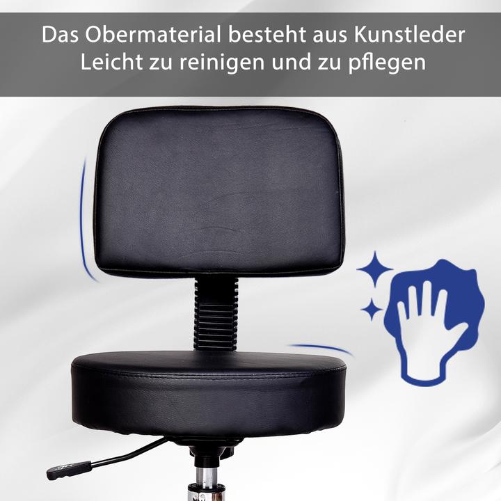 Image du produit Homcom Tabouret à roulettes