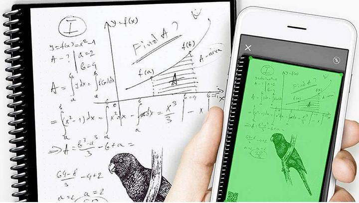 Actual product image Dreiklang-be smart Triad rewritable notebook writing pad with planner,DIN A5, lines and dot grid (A5, Checked)