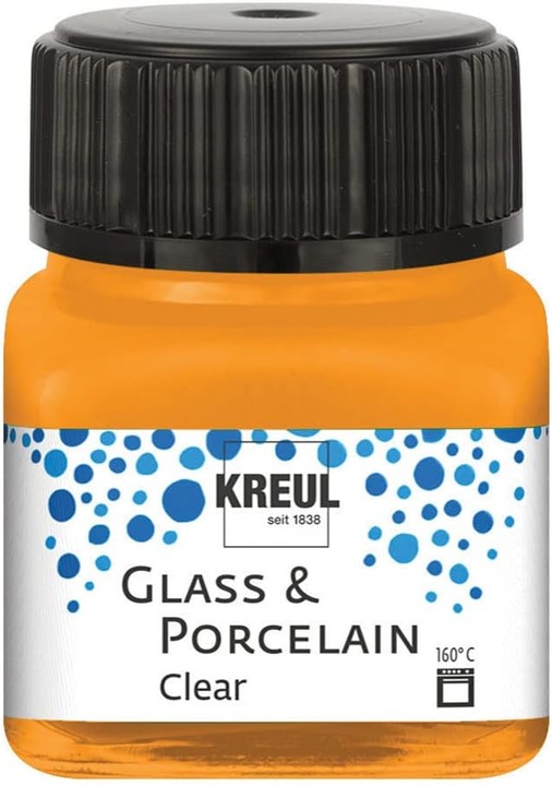 Produktbild Kreul Glass & Porcelain Clear, Porzellan- und Glasfarbe (Orange, 20 ml)