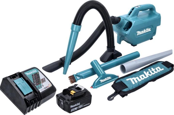 Actual product image Makita DCL 184 RT1 Battery hoover 18 V 54 mbar 0.5 l + 1x battery 5.0 Ah + charger