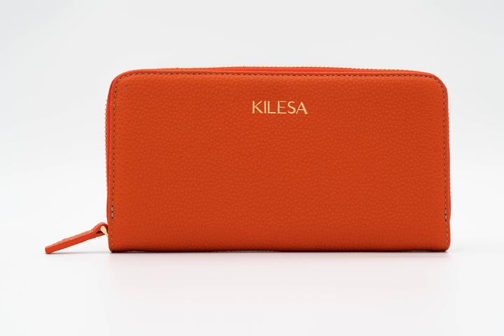 Kilesa ICON wallet large zip - Color Arancio